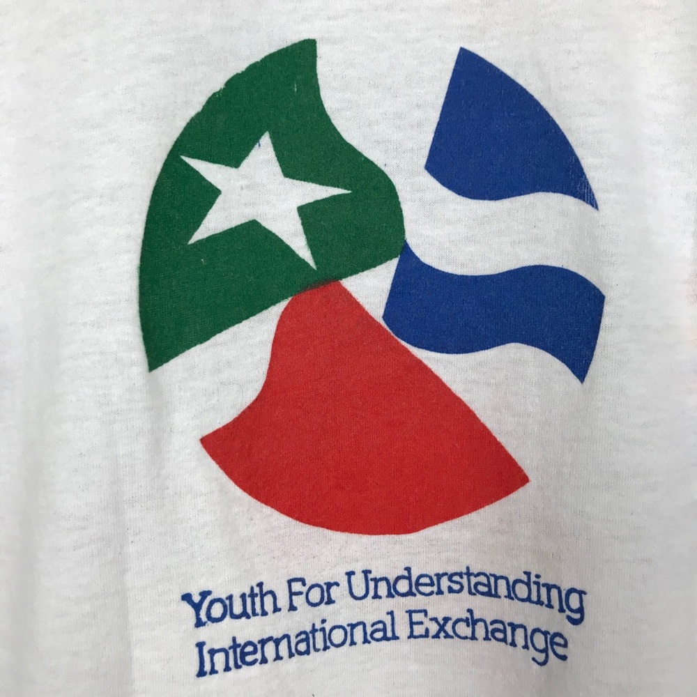 Vintage 1980s Youth For Understanding T-Shirt - Picture 4 of 6